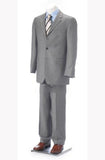 Light Gray 2 Or 3 Button Business Men's Suit Super 140'S Cheap Priced Business Suits Clearance Sale