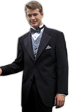 Tuxedo Package Combo ~ Combination Super 140'S 2 Button Tuxedo Suit + Your Choice Of Any Color Vest, Shirt, Tie